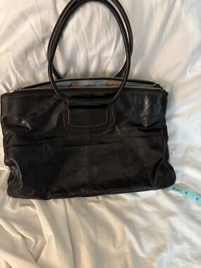 HOBO Black Leather Double-Handle Tote